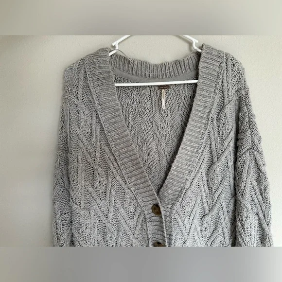Free People | Montana Cable Cardi | Vapor | Small - Picture 7 of 7